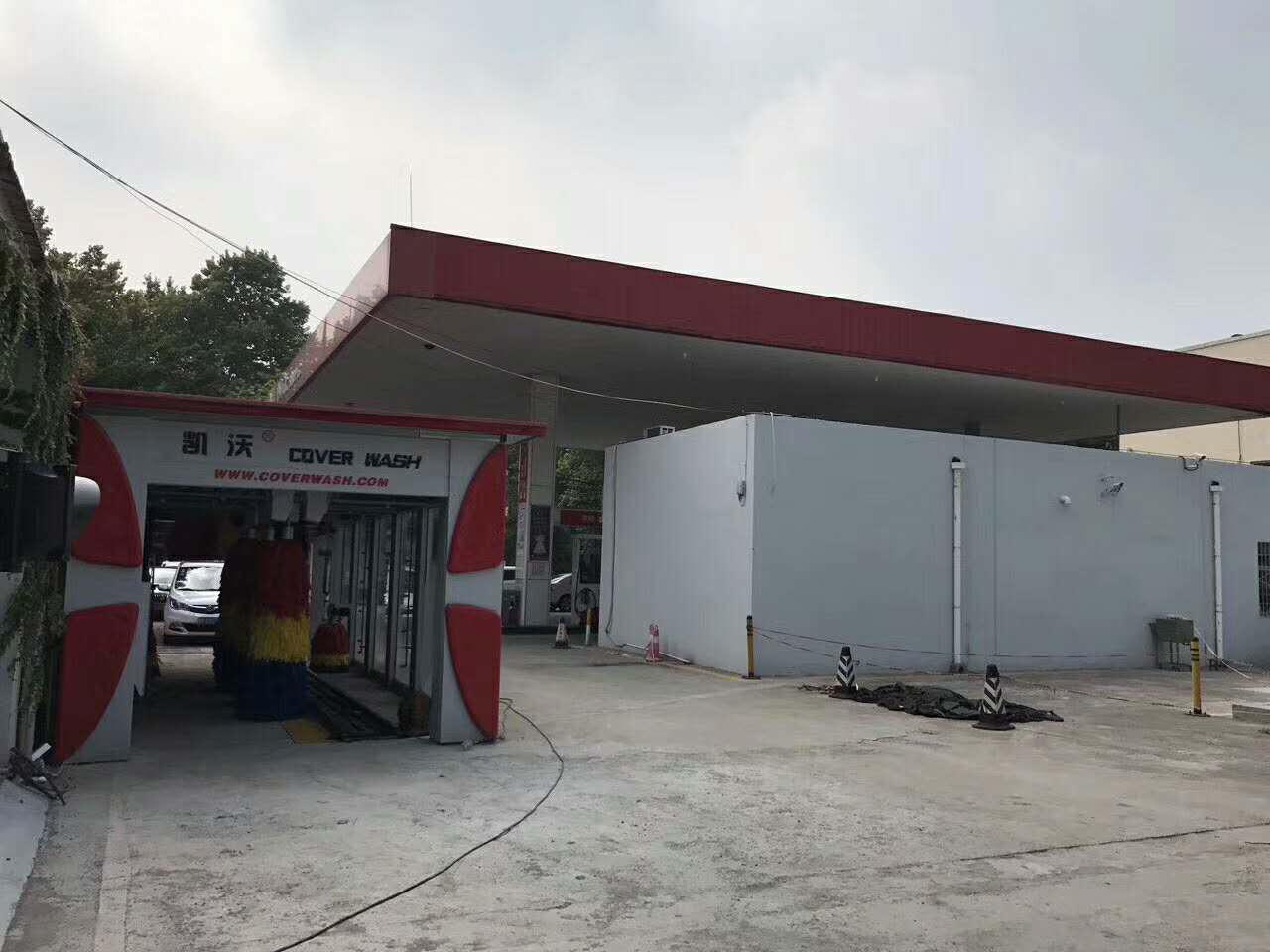 河南新鄉(xiāng)衛(wèi)濱區(qū)中國石化5號站，洗車正式開業(yè)