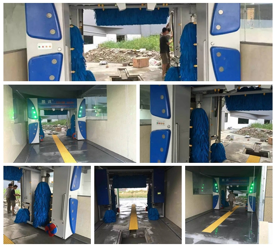 嘉興市南湖區(qū)解放街道大型車輛汽車修理美容站安裝 中國溫州凱沃歐標(biāo)龍門7刷全自動(dòng)電腦洗車設(shè)備