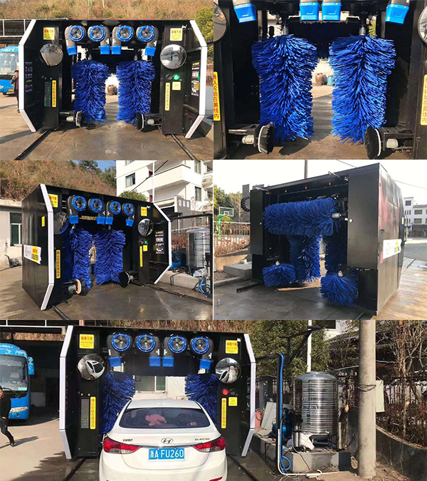 中國杭州振騰氣修（黑色）美嘉德龍門7刷洗車機安排測試現(xiàn)場拍攝1